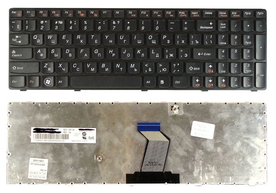 Клавиатура для Lenovo Y570, Y570P